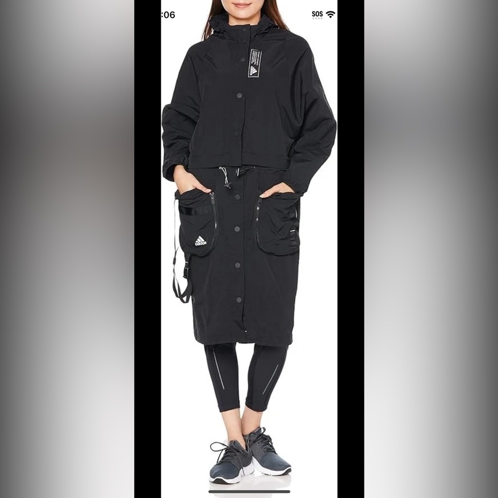 Adidas Sportswear 3 in 1 Parka Jacket Sz S (GI4631) Black NWT